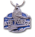 U.S. Air Force Metal Key Chain with Enameled Details